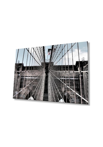 Köprü Cam Tablo 4mm Dayanıklı Temperli Cam, Bridge Glass Wall Decor