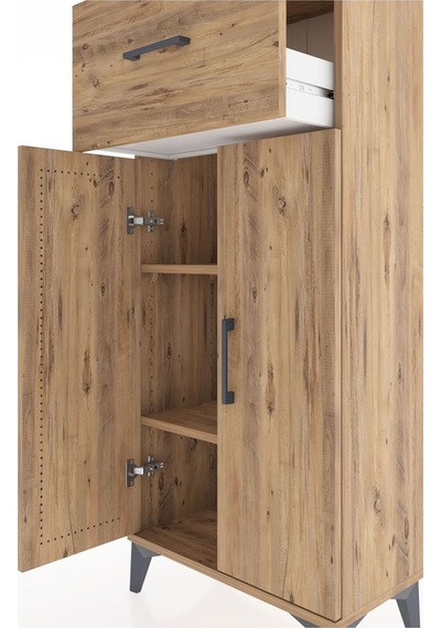 Hyperion Dolap 2 Raflı Tek Çekmeceli 2 Kapaklı 60x44x134 Çam-çam Atlas Çam Hyperion Dolap 2 Raflı Tek Çekmeceli 2 Kapaklı 60x44x134 Çam-çam Atlas Çam