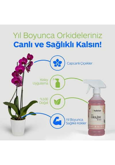 Lexroo Hobitar Orkide Besini Vitamini 500 Ml -%100 Doğal, Çiçeklendirici Ve Köklendirici Formül