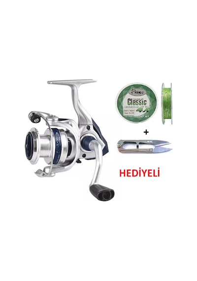Okuma Arıa-3000a Painting Silver 1bb İp Misina Sarılı Olta Makinesi