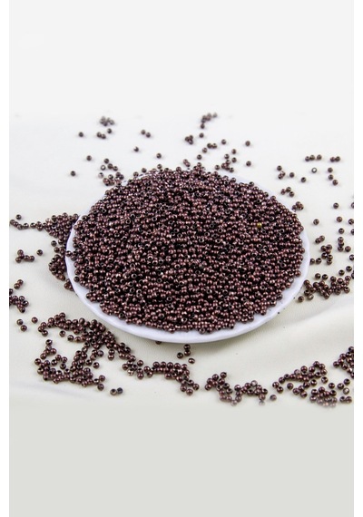 Koyu Bordo 3 Mm Plastik İnci Boncuk Takı Aksesuar Malzemesi 25 Gr