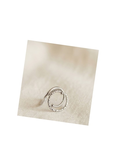Gümüş Renk Geometrik Çift Halka Tasarım Kadın Yüzük Tj-byk4208 Evimdeyokyok