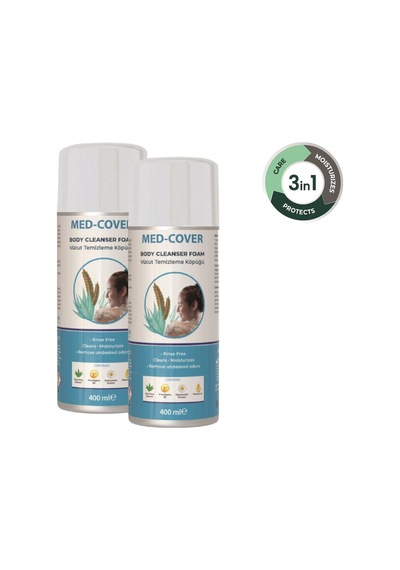 Med-Cover Vücut Temizleme Köpüğü Aerosol 2 x 400 ML