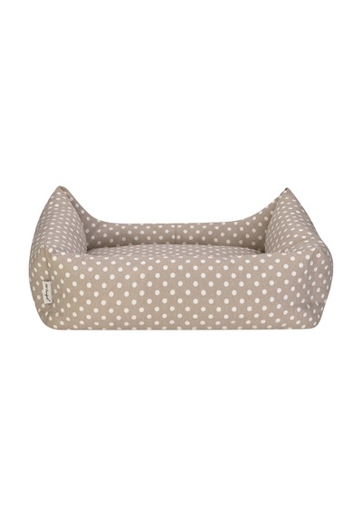 Hnrlıshp Pet Comfort Uniform Bej Puantiyeli Köpek Yatağı L 70x60cm