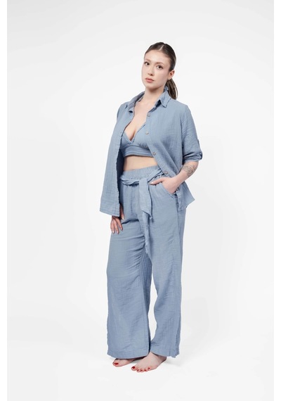 Atelier Chaputs Elya Blue Shirt Çok Renkli