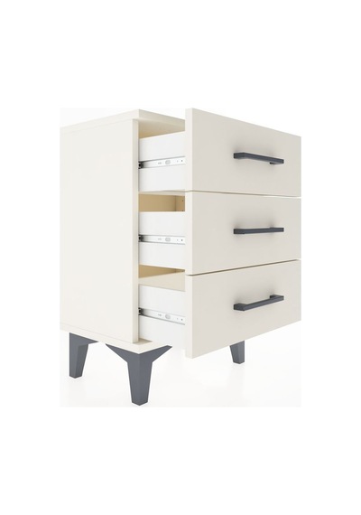 Arges Komodin 3 Çekmeceli 44x30x64 Aytaşı-aytaşı Aytaşı