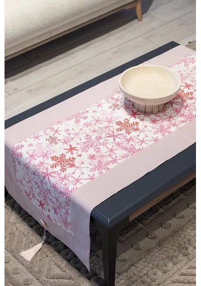 Pamuklu Runner Ve Kırlent Kılıfı Seti 1 Adet Runner 55x165 Cm 2