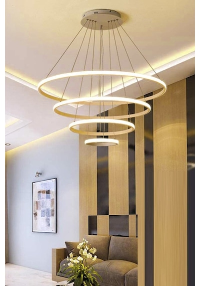 Ömür Avize Meyz 4lü Ledli Avize Gold