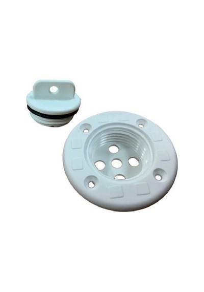 Plastik Miçoz. Süzgeçli. Delikli. Tekne Güverte Su Gideri, 1" - 26mm