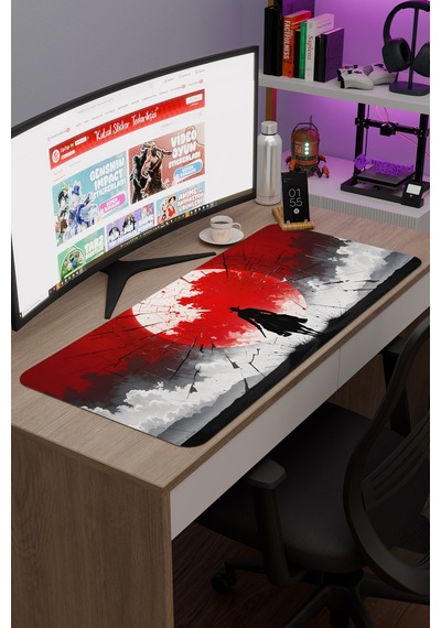 Red Dead Redemption 2 Dikişli Kauçuk Oyuncu Mousepad V5 - 90x40 Xxl Gaming Mouse Pad