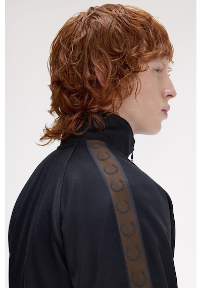 Fred Perry J5557 Contrast Tape Track Erkek Ceket Lacivert