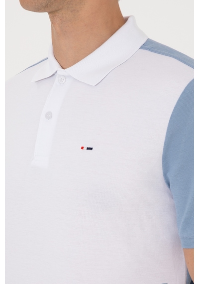 U.S. Polo Assn. Erkek Regular Fit Mavi Polo Yaka Tişört 50306790-VR036