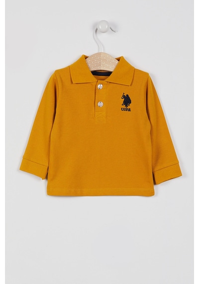 U.S. Polo Assn. U.S. Polo Assn Lisanslı Classic Hardal Erkek Bebek Uzun Kol Hardal