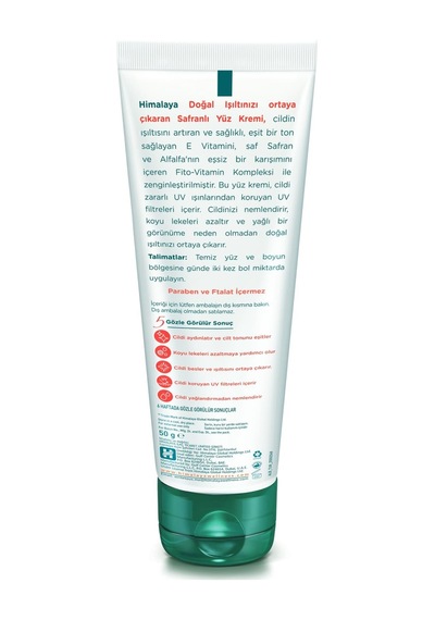 Himalaya Natural Glow Safran İçerikli Doğal Yüz Kremi 50 G