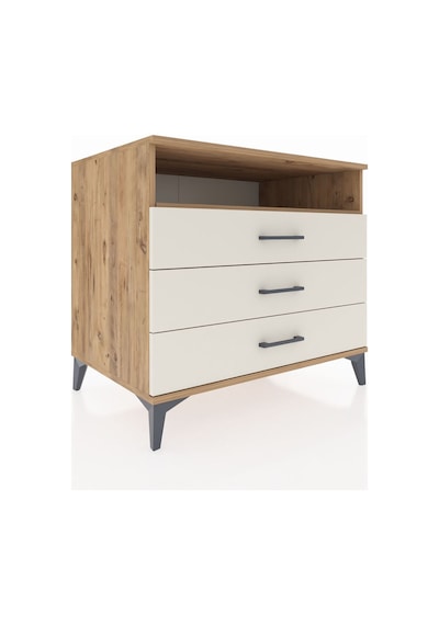 Kronos Şifonyer Tek Raflı 3 Çekmeceli 88x59x80 Çam-aytaşı Çam