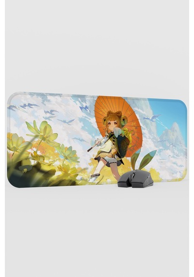 Yaoyao Genshin Impact Anime Oyuncu V5 - 70x30 Xl Gaming Mouse Pad Fare Altlığı