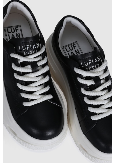 Lufian Agatha Kadın Sneaker Ayakkabı Siyah Siyah 121230007100100 Siyah