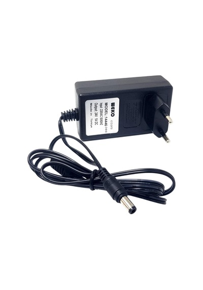 Weko 24volt 1amper Plastik Kasa Priz Tipi Adaptör 5.5x2.5mm Uçlu 1 Adet