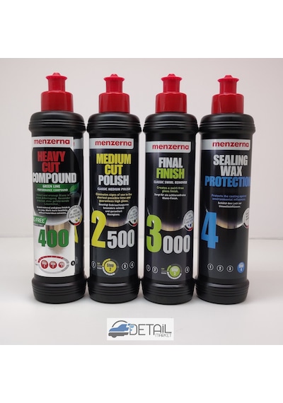 Menzerna Yeşil 400 2500 3000 Sealing Wax Boya Koruma Seti 250 ML