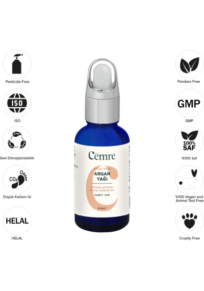 Argan Yağı 30 Ml %100 Saf Soğuk Sıkım