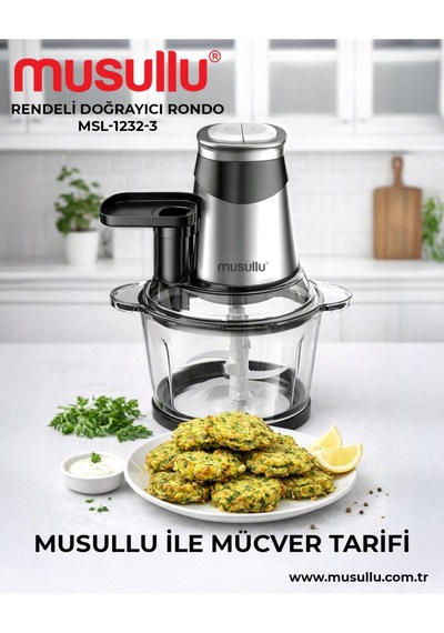 Musullu Msl-1232-3 Çok Amaçlı Ve Çelik Hazneli Rondo Doğrayıcı