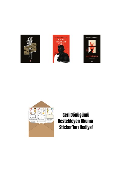 1984 + Wigan İskelesi Yolu + Aspidistra Ciltli + Okuma Sticker'ları
