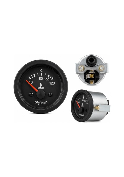 Ölçüsan 113368 Isı Hararet Göstergesi 12v 52 Mm 40 120 C Bmc Fatih S