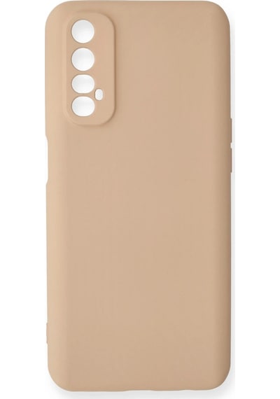 Uray Store Realme 7 Kılıf Nano İçi Kadife Silikon - Pudra