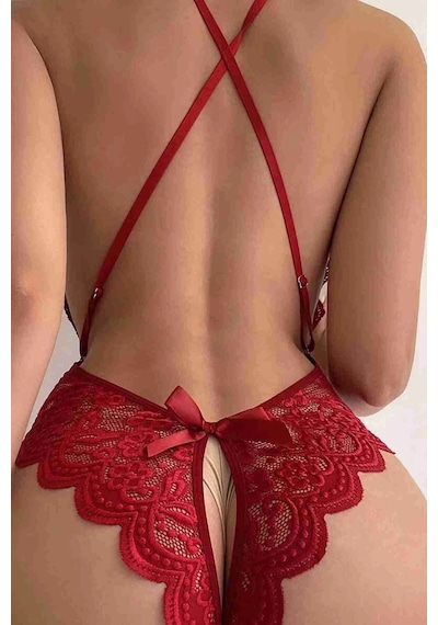 Colezium Özel Böesi Açık Dantelli Fantazi Babydoll Çok Renkli