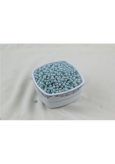 6 Mm 2 Renk Karışık Turkuaz Tonları İnci Boncuk 30 Gr Kolye, Bileklik, Küpe Ve Takı Yapımı