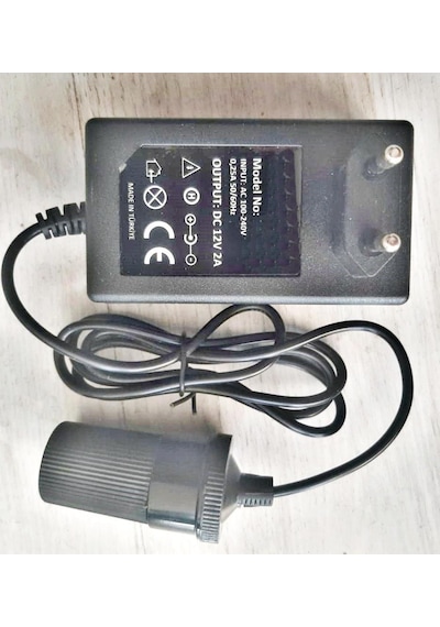 Çakmak Adaptörü Araç Çakmaklık Çevirici Ev Tipi Çevirici Adaptör 2amper/12volt