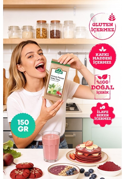 Kırmızı Pancar Kökü Tozu 150 Gr Doğal Ve Katkısız