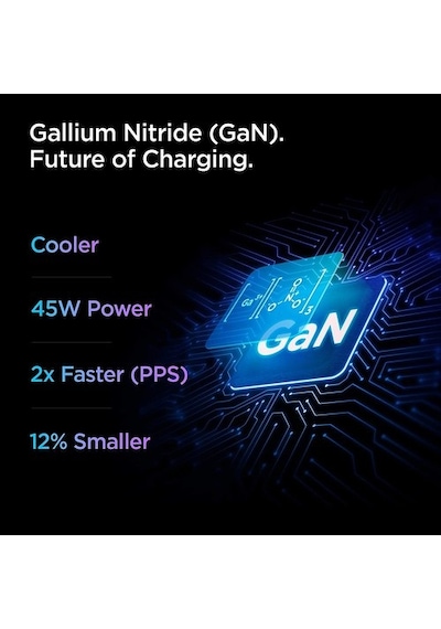Spigen Powerarc Arcstation Pro 45 W Hızlı Şarj Cihazı Gallium Nit
