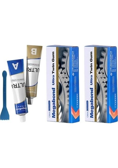 Megabond 1+1Pkt Çift Karışım Soğuk Kaynak Macun Yapıştırıcı 40Gr