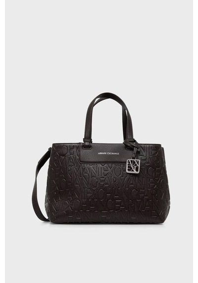Armani Exchange Kabartma Logolu Çıkarılabilir Askılı Çanta Kadın Çanta Xw001222 Af15774 U6032 Kahve
