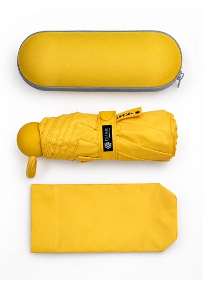 Bliss Umbrella Kapsül Şemsiye - Uv Korumalı Güneş Şemsiyesi Sarı
