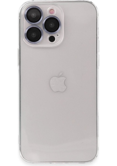 Apple, Uyumlu iPhone 13 Pro Max Kılıf Luko Lens Silikon - Sierra Blue