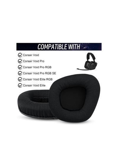 Corsair Void & Corsair Void Pro Rgb Kablolu/kablosuz Oyun Kulaklıkları İçin Yedek Kulak Ped