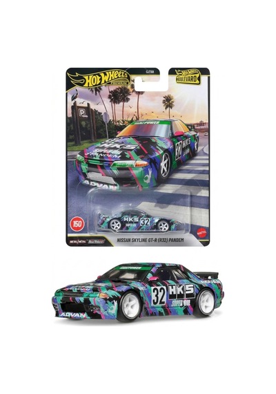 Hot Wheels Premium Nissan Skyline Gt-r R32 Pandem - Boulevard Hks Livery 1/64 Diecast Model Araba Çok Renkli