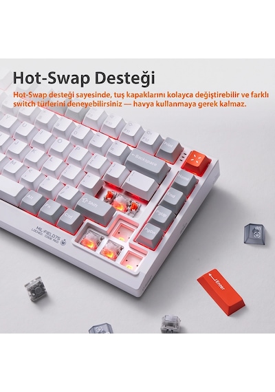 Nuphy Field75 He V2 Hall Effect Mekanik Oyuncu Klavyesi