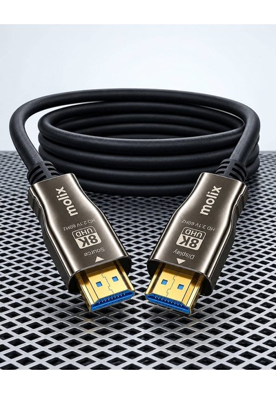 Molix Mx-hdmfo8k05 8k V2.1 5 Metre 48gbps Aoc Fiber Optik Hdmı Kablo