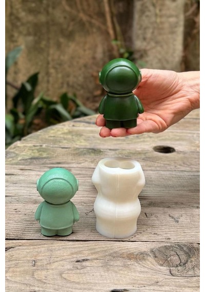 Rufus Concept Astronot 3d Tekli Mum Kalıbı Silikon