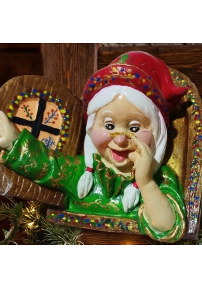 Yılbaşı Fenerli Cam Cüceleri Çifti Noel O114 2 Li