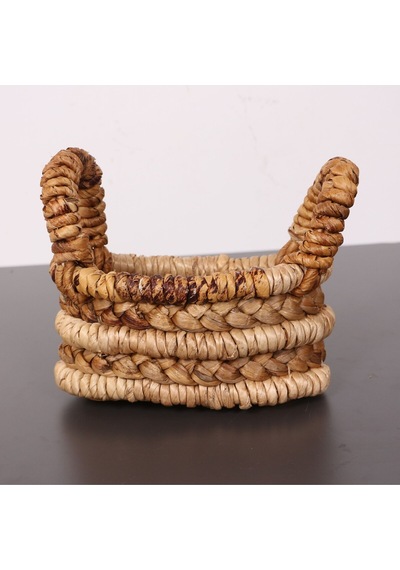 Söbe Oval Ekmek-havlu- Saklama Sepeti 23x12x20 Cm Bej