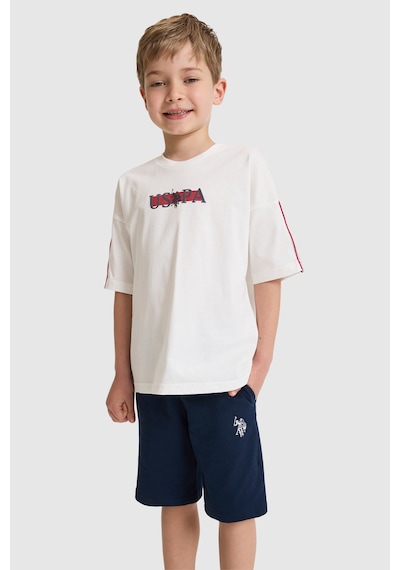U.s. Polo Assn. Erkek Çocuk Beyaz Pijama Takım 50327249-vr013