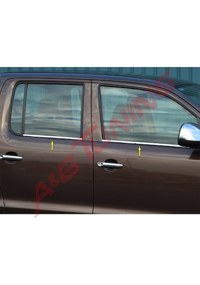 Vw Amarok Krom Cam Çıtası Tk 2010 Üzeri 4Prç Paslanmaz Çelik N11.4111