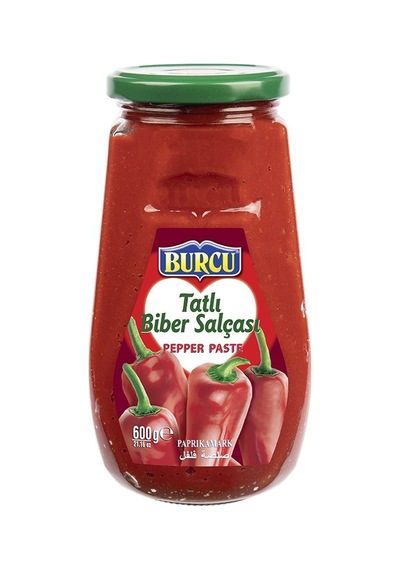 Burcu Tatlı Biber Salçası 600 Gr Cam 2 Li