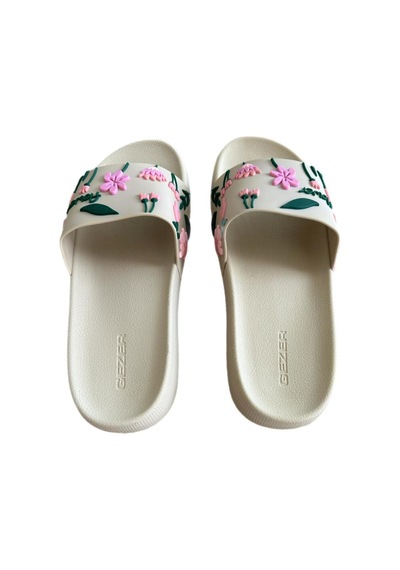 Gezer Pembe Havuz Şık Yazlık Sahil Bahçe Terlik Lila Flower
