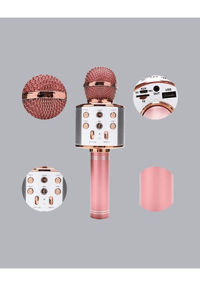 Kablosuz Bluetooth Karaoke Mikrofon, Yankı Efektli