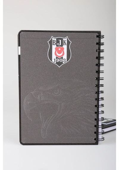 X Dekomus Lisanslı Beşiktaş Özel Tasarım Puzzle Figürlü Spiralli A5 Defter 80 Yaprak Altın